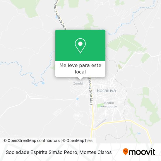 Sociedade Espírita Simão Pedro mapa