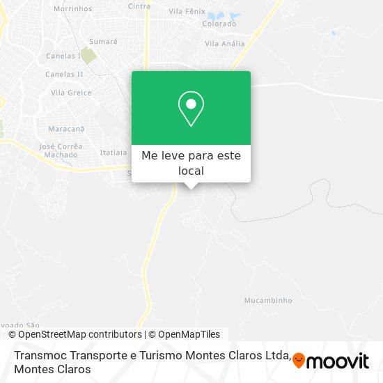 Transmoc Transporte e Turismo Montes Claros Ltda mapa
