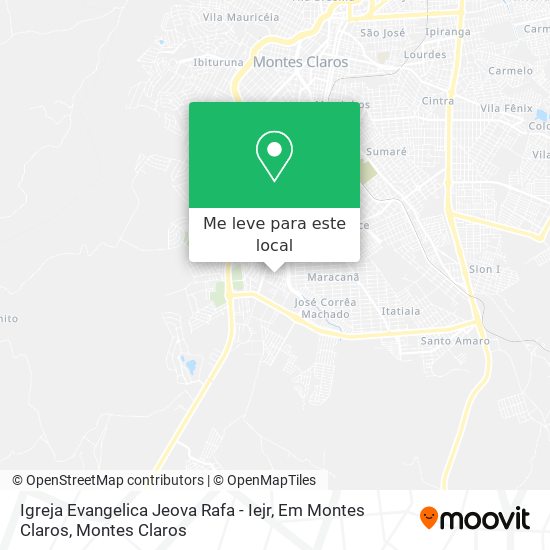 Igreja Evangelica Jeova Rafa - Iejr, Em Montes Claros mapa