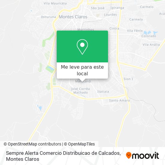 Sempre Alerta Comercio Distribuicao de Calcados mapa