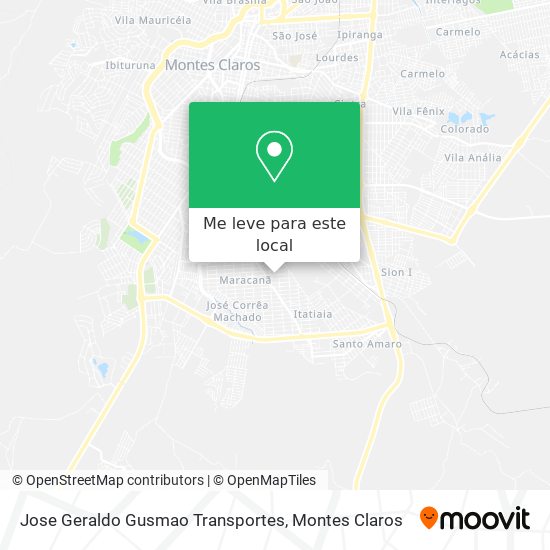 Jose Geraldo Gusmao Transportes mapa