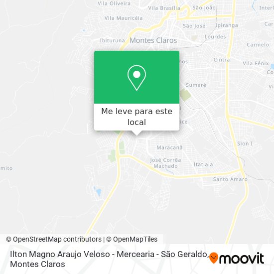 Ilton Magno Araujo Veloso - Mercearia - São Geraldo mapa