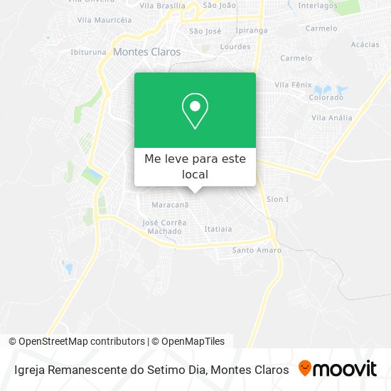 Igreja Remanescente do Setimo Dia mapa