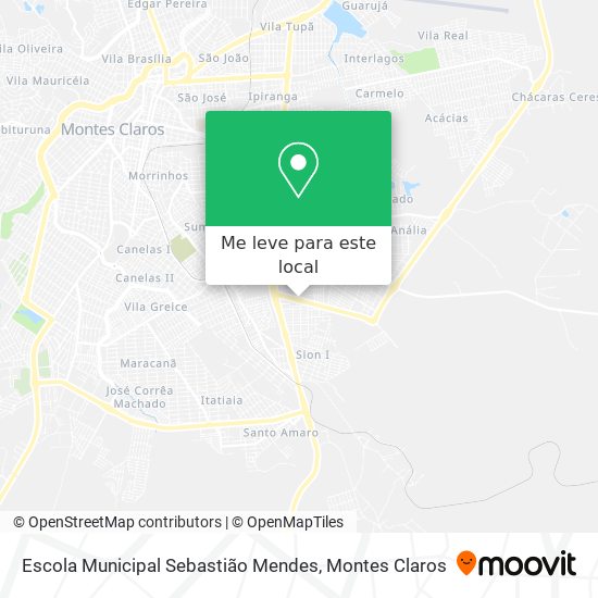 Escola Municipal Sebastião Mendes mapa
