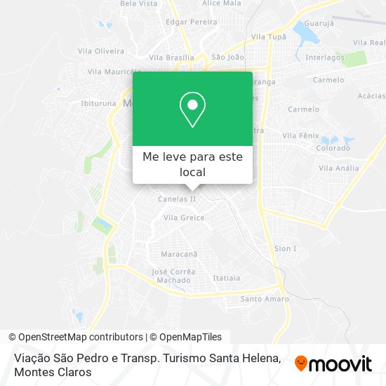 Viação São Pedro e Transp. Turismo Santa Helena mapa