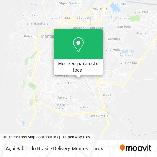 Açai Sabor do Brasil - Delivery mapa