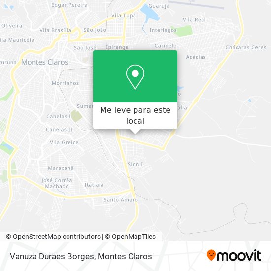Vanuza Duraes Borges mapa