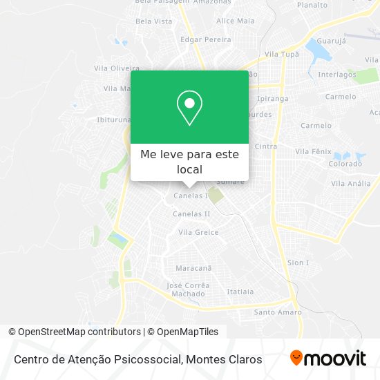 Centro de Atenção Psicossocial mapa