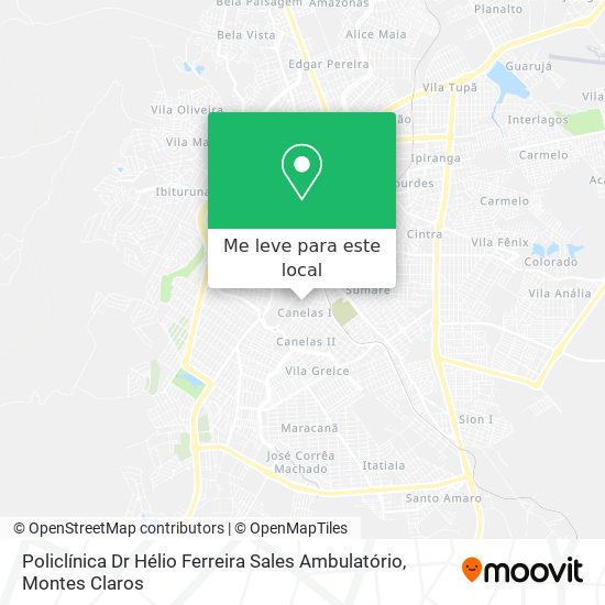 Policlínica Dr Hélio Ferreira Sales Ambulatório mapa