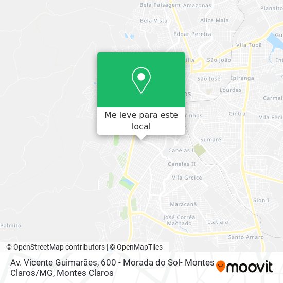 Av. Vicente Guimarães, 600 - Morada do Sol- Montes Claros / MG mapa