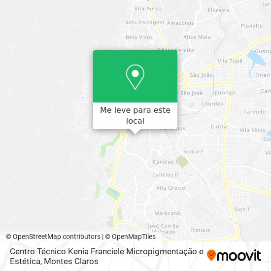 Centro Técnico Kenia Franciele Micropigmentação e Estética mapa