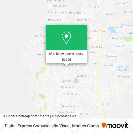 Digital Express Comunicação Visual mapa