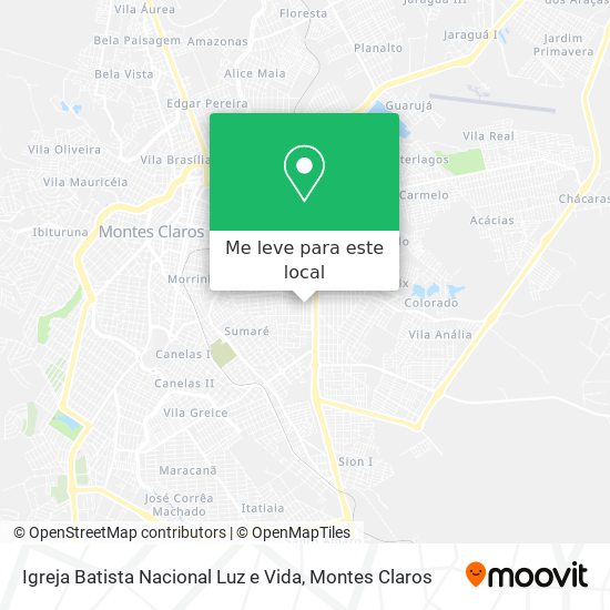 Igreja Batista Nacional Luz e Vida mapa