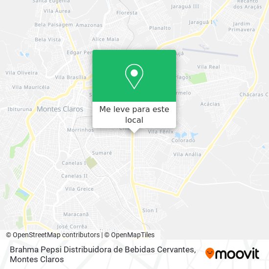 Brahma Pepsi Distribuidora de Bebidas Cervantes mapa