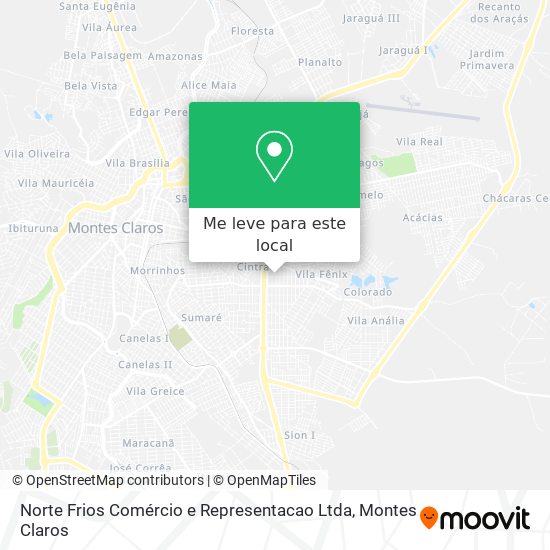 Norte Frios Comércio e Representacao Ltda mapa