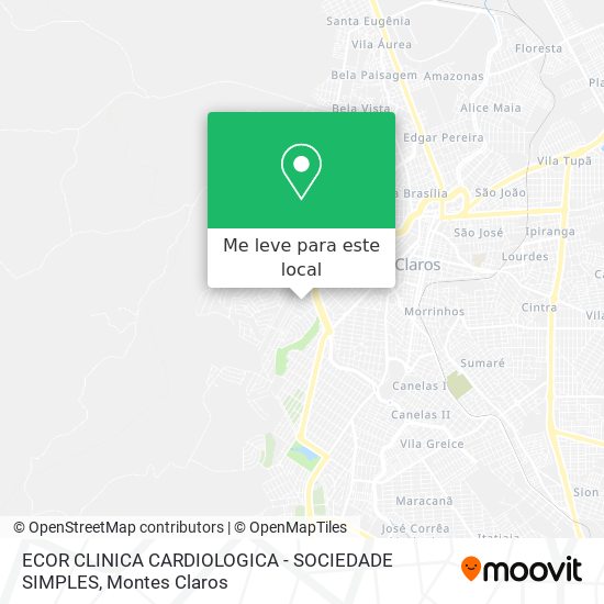 ECOR CLINICA CARDIOLOGICA - SOCIEDADE SIMPLES mapa