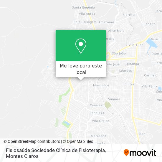 Fisiosaúde Sociedade Clínica de Fisioterapia mapa