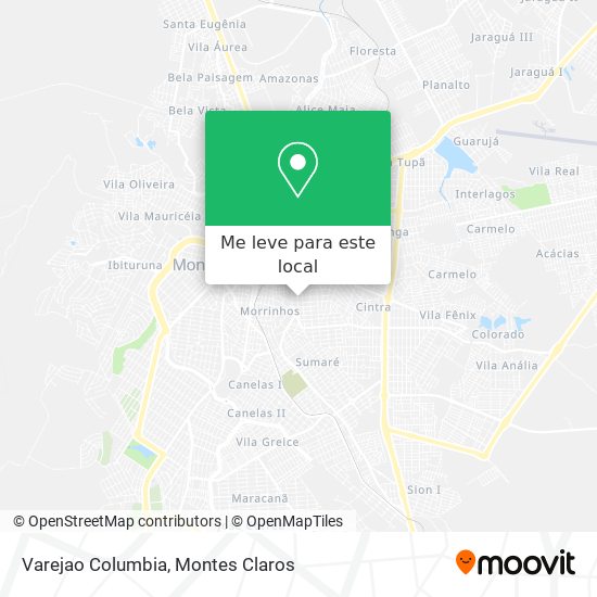 Varejao Columbia mapa