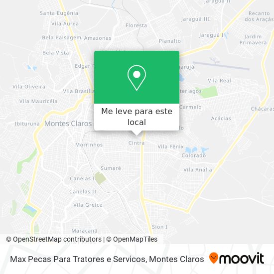 Max Pecas Para Tratores e Servicos mapa