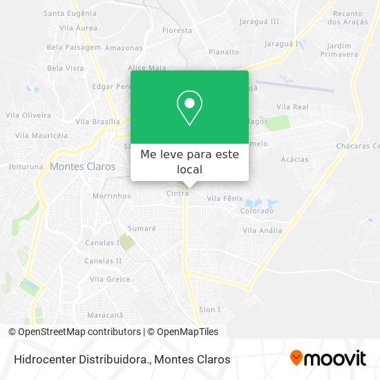 Hidrocenter Distribuidora. mapa