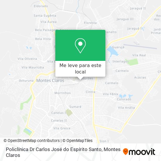 Policlínica Dr Carlos José do Espírito Santo mapa