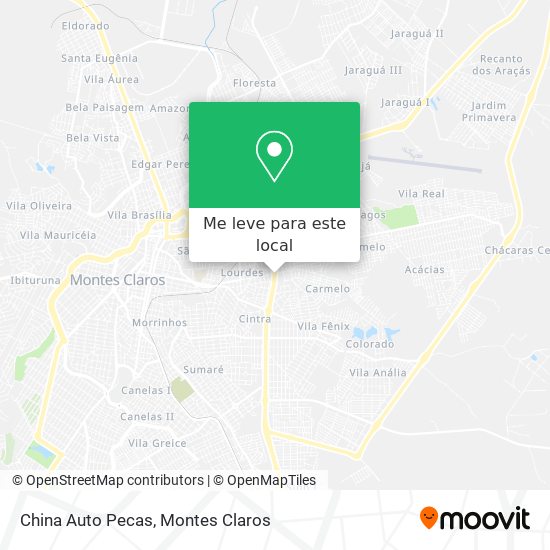 China Auto Pecas mapa