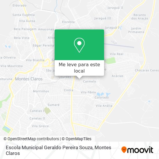 Escola Municipal Geraldo Pereira Souza mapa