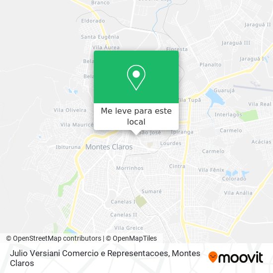 Julio Versiani Comercio e Representacoes mapa
