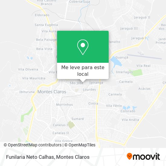 Funilaria Neto Calhas mapa