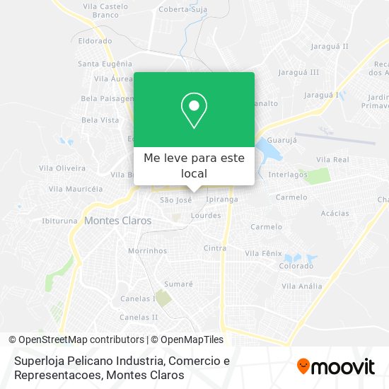 Superloja Pelicano Industria, Comercio e Representacoes mapa