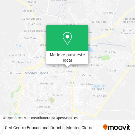 Ced Centro Educacional Dorinha mapa