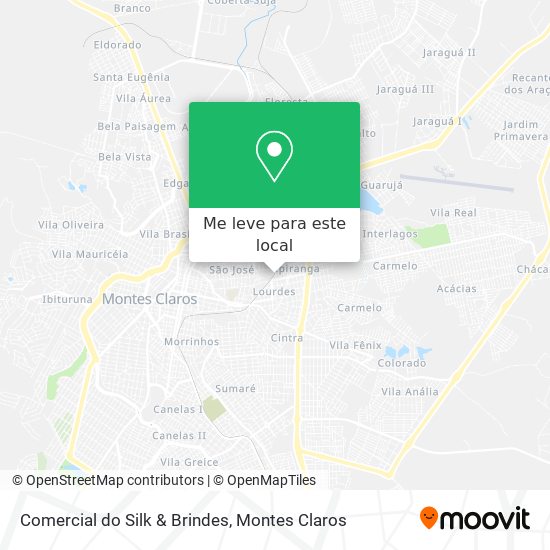 Comercial do Silk & Brindes mapa