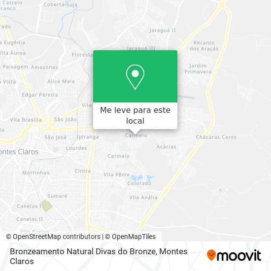 Bronzeamento Natural Divas do Bronze mapa
