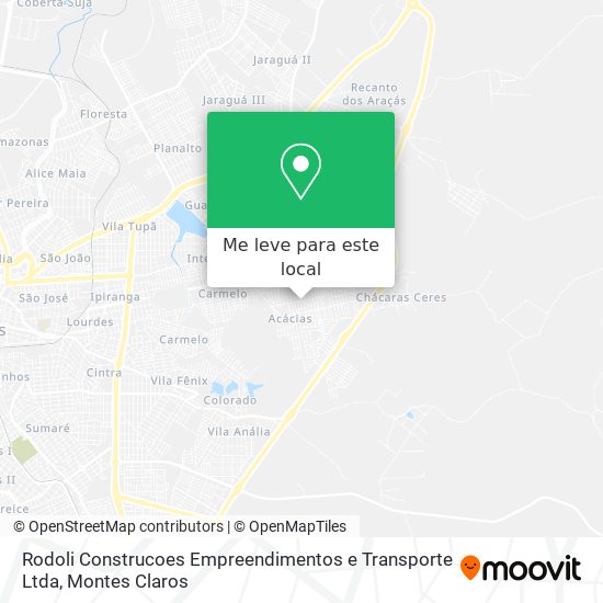 Rodoli Construcoes Empreendimentos e Transporte Ltda mapa