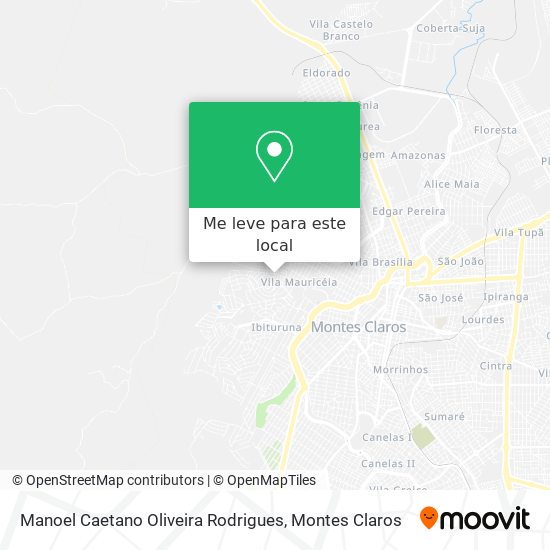 Manoel Caetano Oliveira Rodrigues mapa