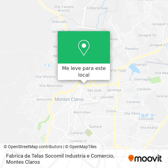 Fabrica de Telas Socomil Industria e Comercio mapa