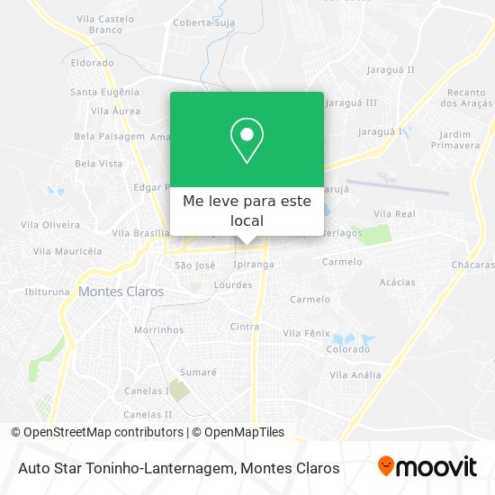 Auto Star Toninho-Lanternagem mapa