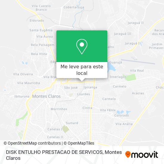 DISK ENTULHO PRESTACAO DE SERVICOS mapa