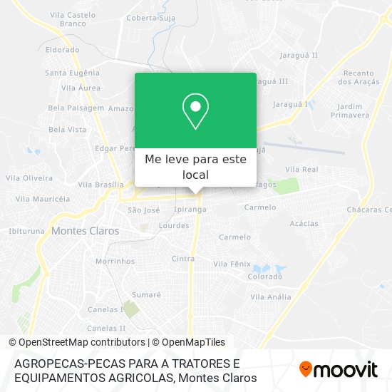 AGROPECAS-PECAS PARA A TRATORES E EQUIPAMENTOS AGRICOLAS mapa