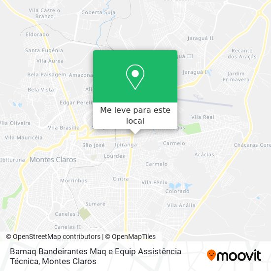 Bamaq Bandeirantes Maq e Equip Assistência Técnica mapa