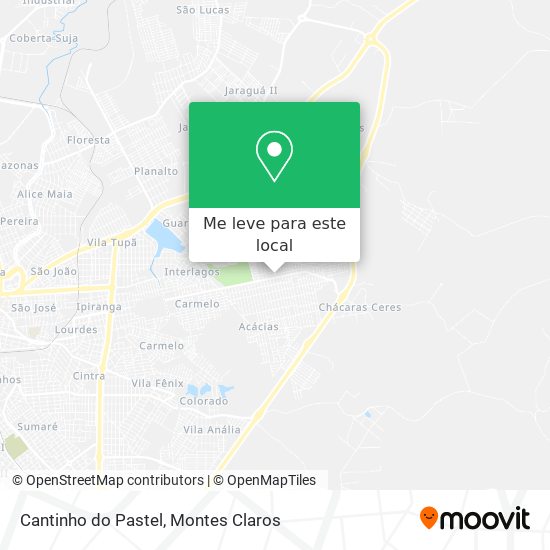 Cantinho do Pastel mapa