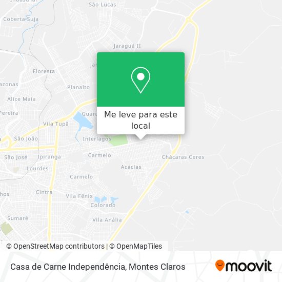 Casa de Carne Independência mapa