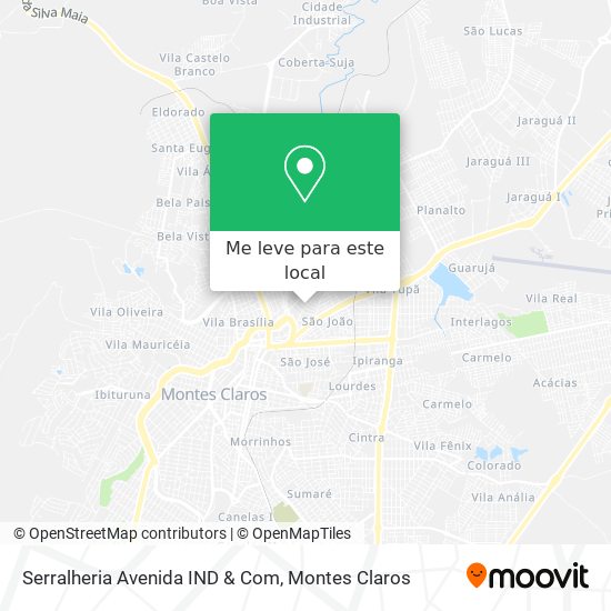Serralheria Avenida IND & Com mapa