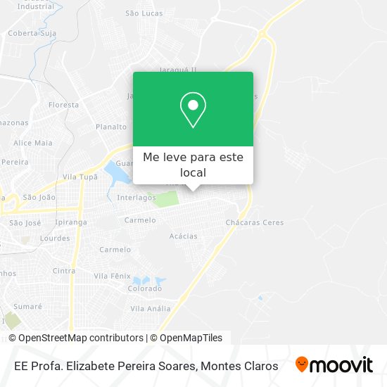 EE Profa. Elizabete Pereira Soares mapa