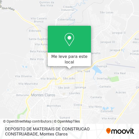 DEPOSITO DE MATERIAIS DE CONSTRUCAO CONSTRUABADE mapa