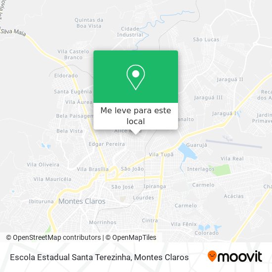 Escola Estadual Santa Terezinha mapa