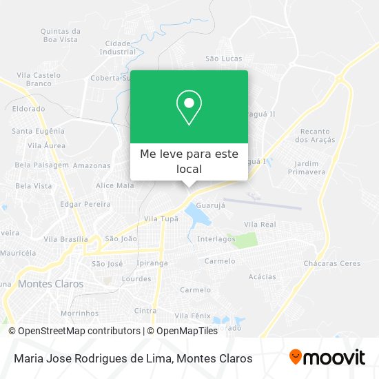 Maria Jose Rodrigues de Lima mapa