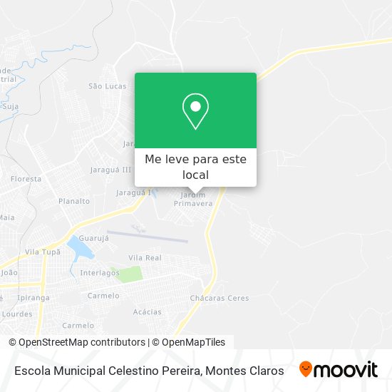 Escola Municipal Celestino Pereira mapa
