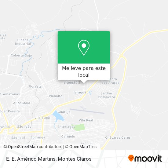 E. E. Américo Martins mapa