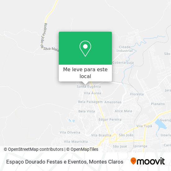 Espaço Dourado Festas e Eventos mapa